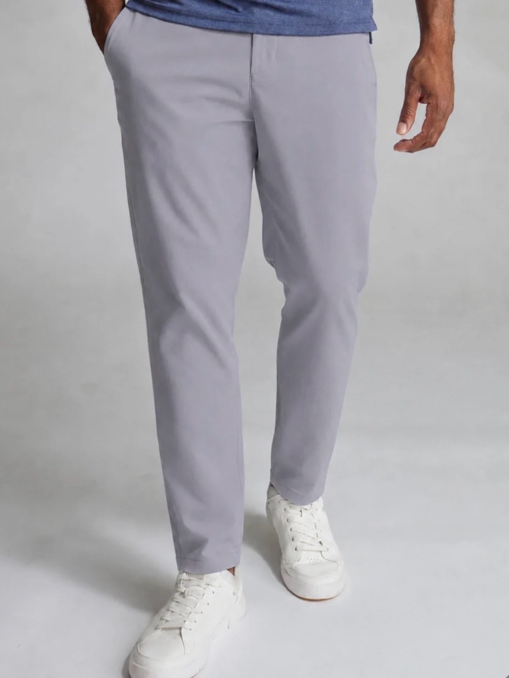BIRDDOGS Men's Gray Casual Stretch Golf Pants Classic Everyday Fit 34x30